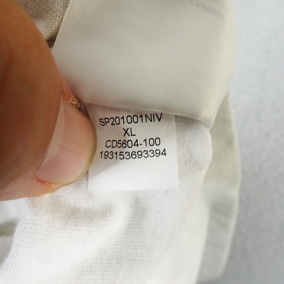 Nike Air Jordan Shirt Mens XL White All‎ Over Sticker Crew Neck - Picture 7 of 9